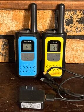 Like New - Set of Two Adult 2-Way Radios • Rechargeable Walkie Talkie Set